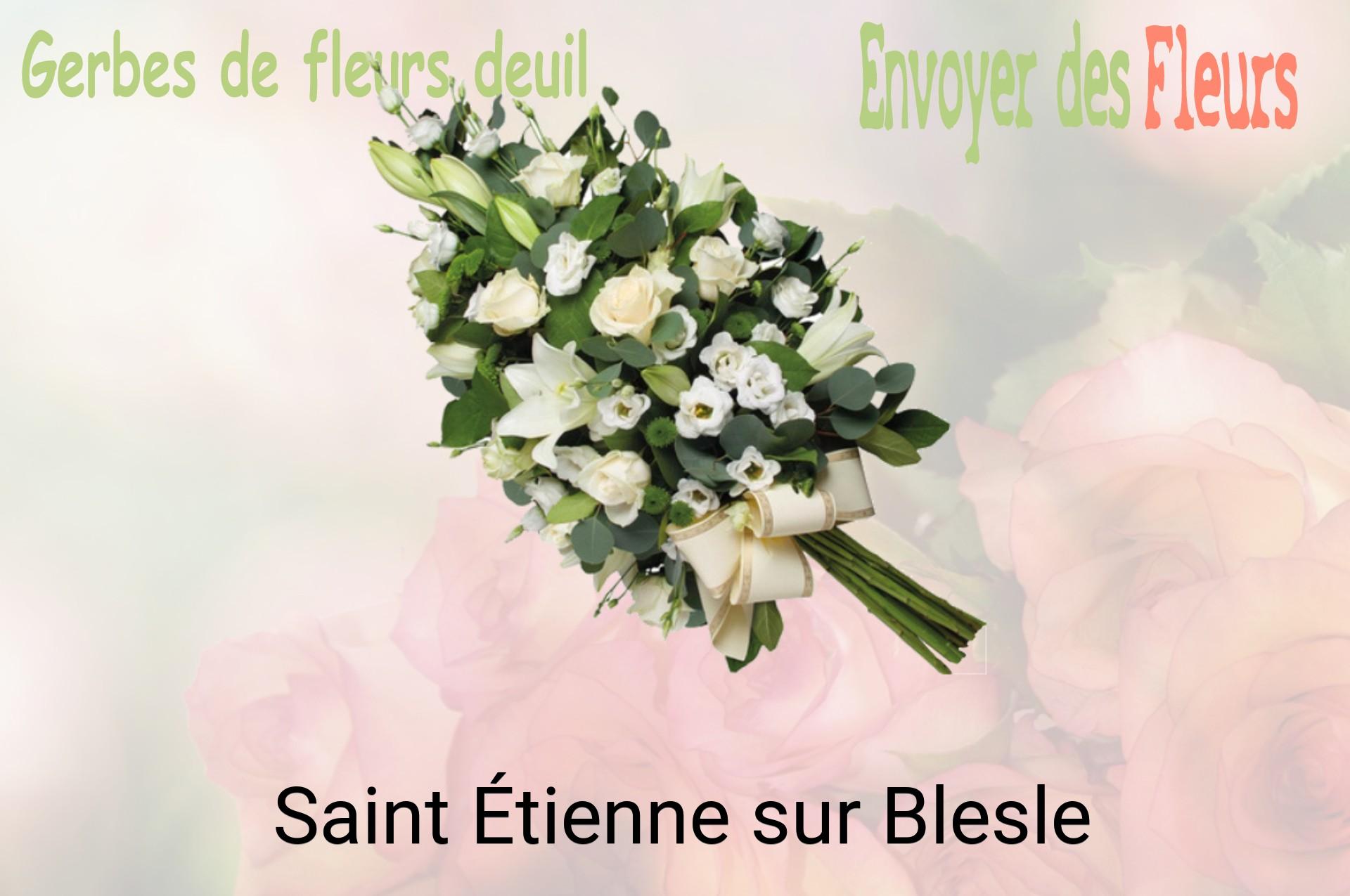 Gerbe de fleurs de deuil livrée à Saint-Étienne-sur-Blesle